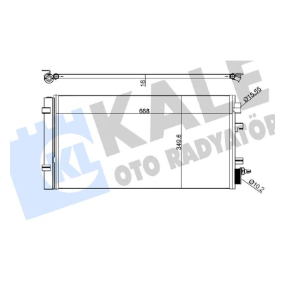 Renault Megane 3-III / Fluence – Klima Radyatörü (Kondansör) – 921009956R