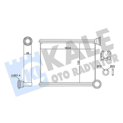 Renault Clio IV Dacia Logan II Kalorifer Radyatörü 271153553R Renault Clio IV Dacia Logan II Kalorifer Radyatörü 271153553R